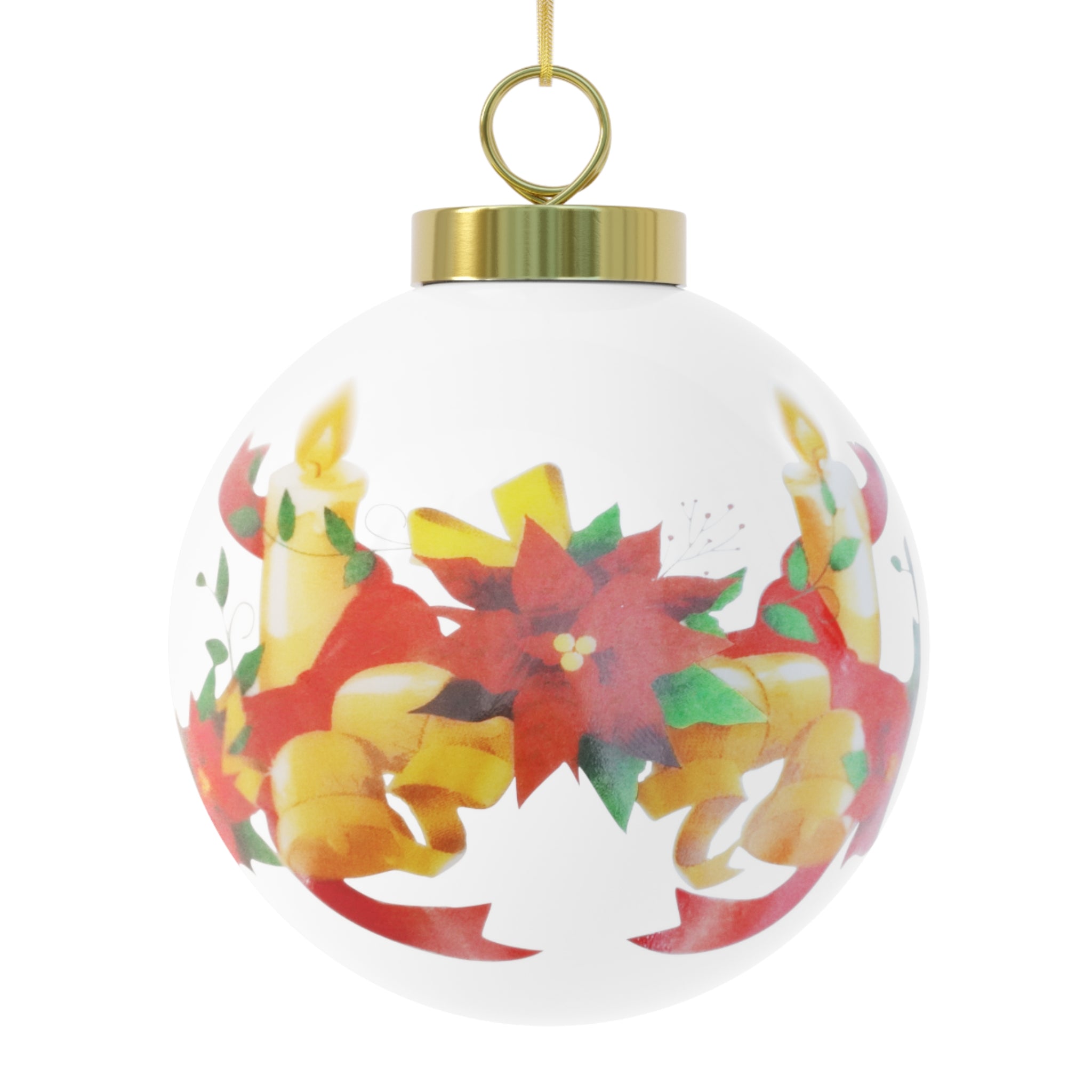 Personalized Family Photo Christmas Ball Ornament - Jessify Gifts