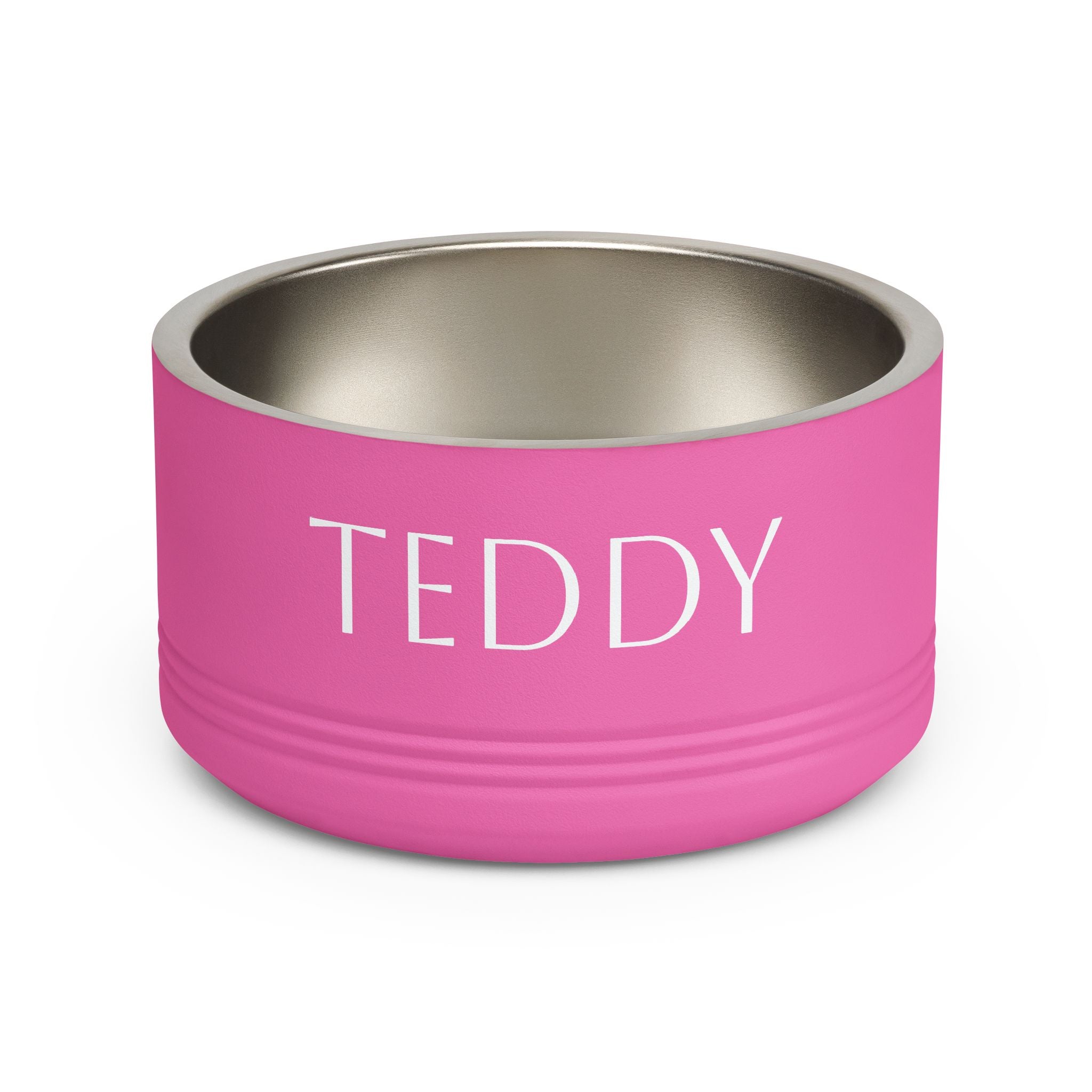 Personalised pet bowl in navy — unique gift for pet parents