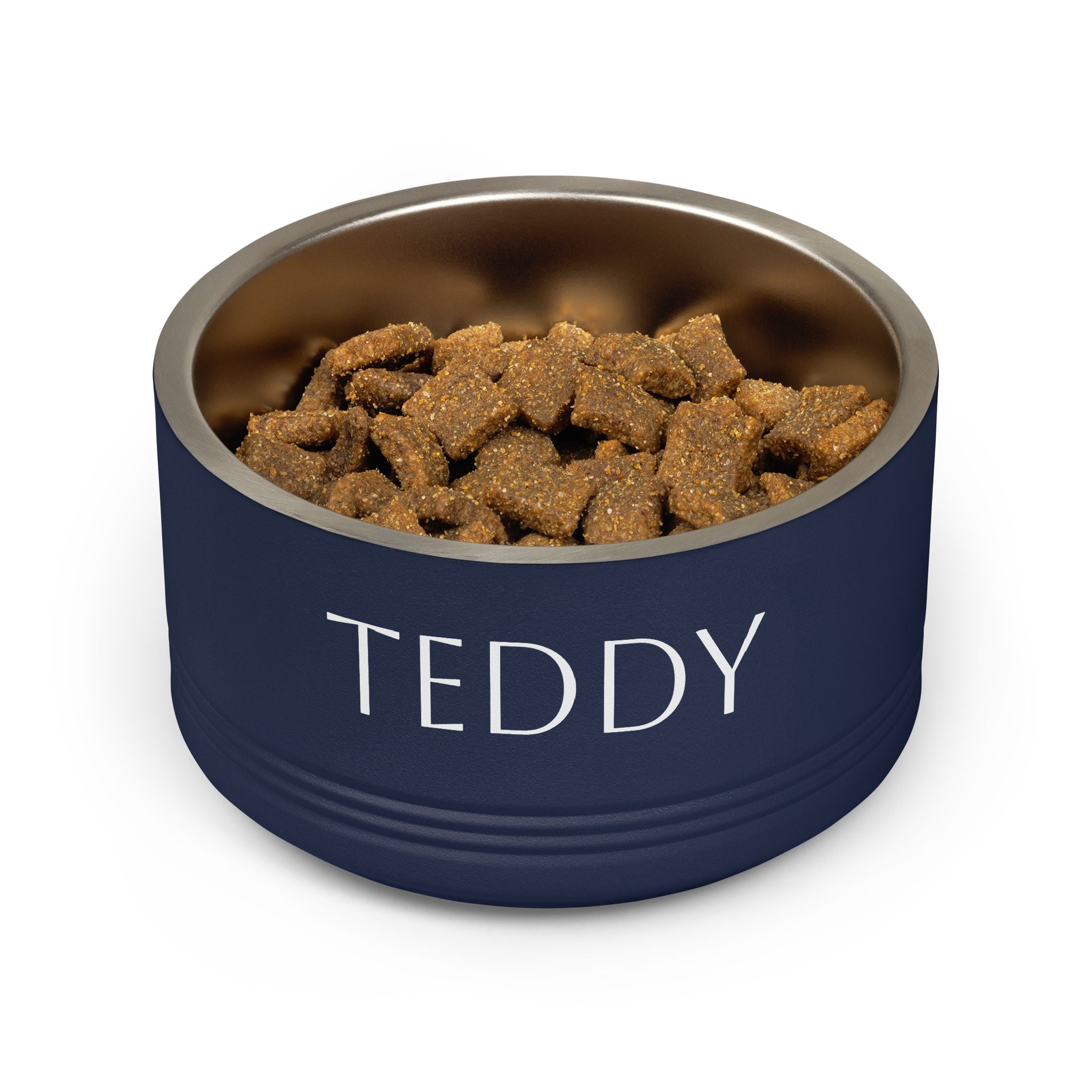 Named pet bowl lifestyle shot — perfect birthday or Christmas gift for pet lovers