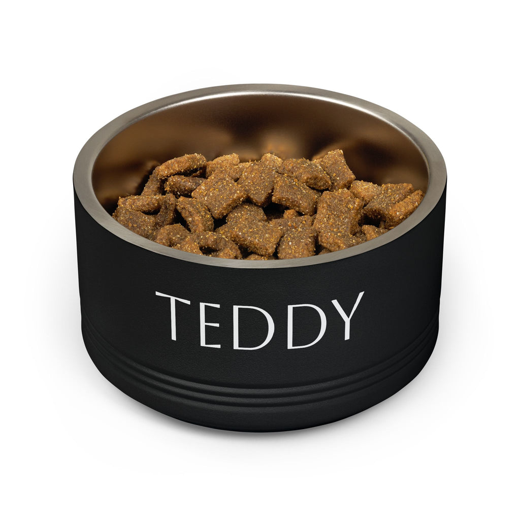 Pink personalised cat bowl — cute gift for dog mom and cat mom