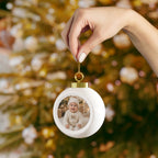 Personalized Baby Photo Christmas Ball Ornament - Jessify Gifts