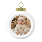 Personalized Baby Photo Christmas Ball Ornament - Jessify Gifts