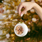Personalized Dog Photo Christmas Ball Ornament - Jessify Gifts