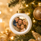 Personalized Family Keepsake Christmas Ball Ornament - Jessify Gifts