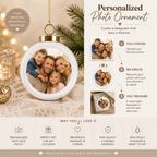 Personalized Family Keepsake Christmas Ball Ornament - Jessify Gifts