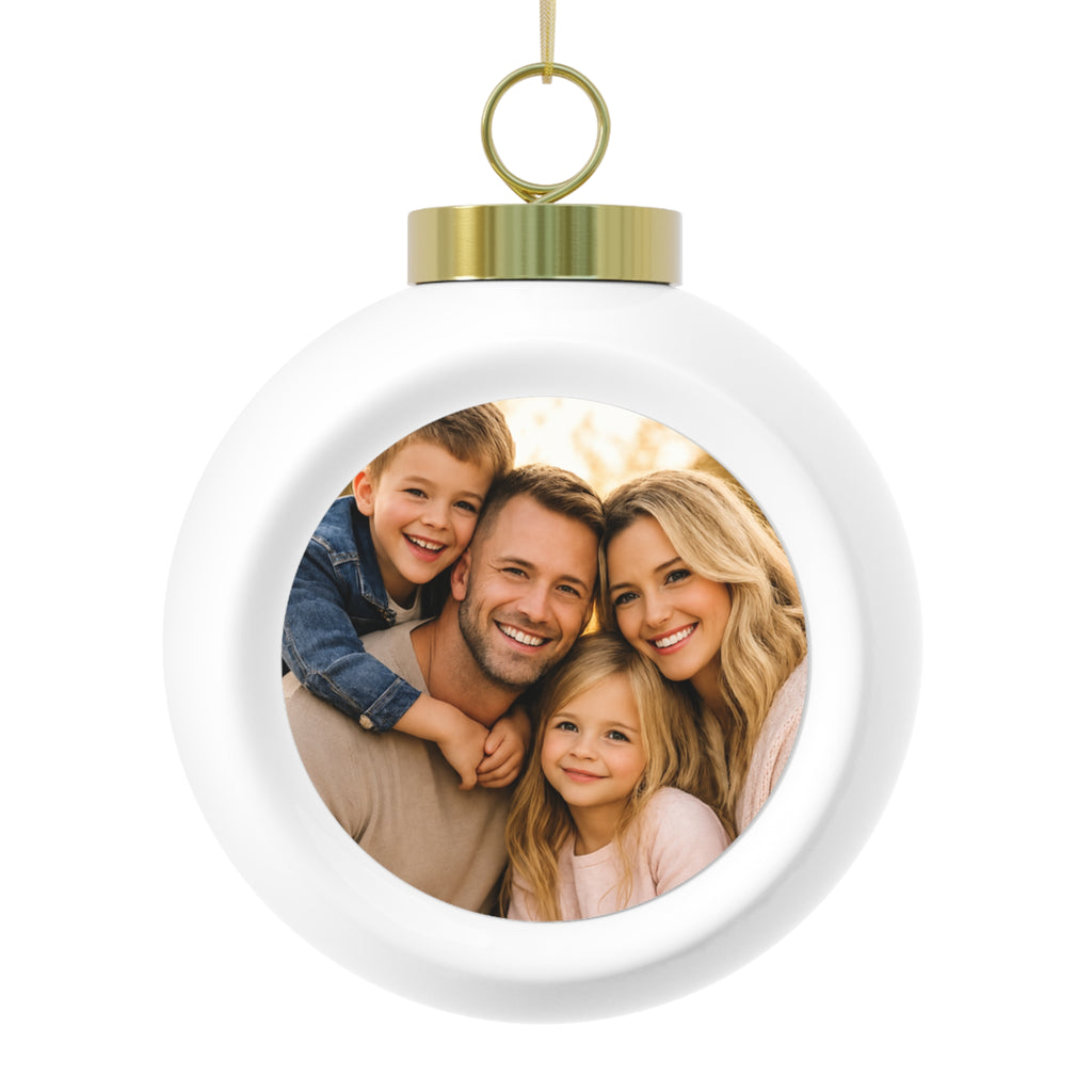 Personalized Family Keepsake Christmas Ball Ornament - Jessify Gifts