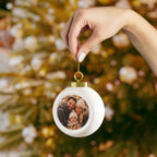Personalized Family Photo Christmas Ball Ornament - Jessify Gifts