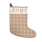 Personalized Plaid Christmas Stocking - Jessify Gifts