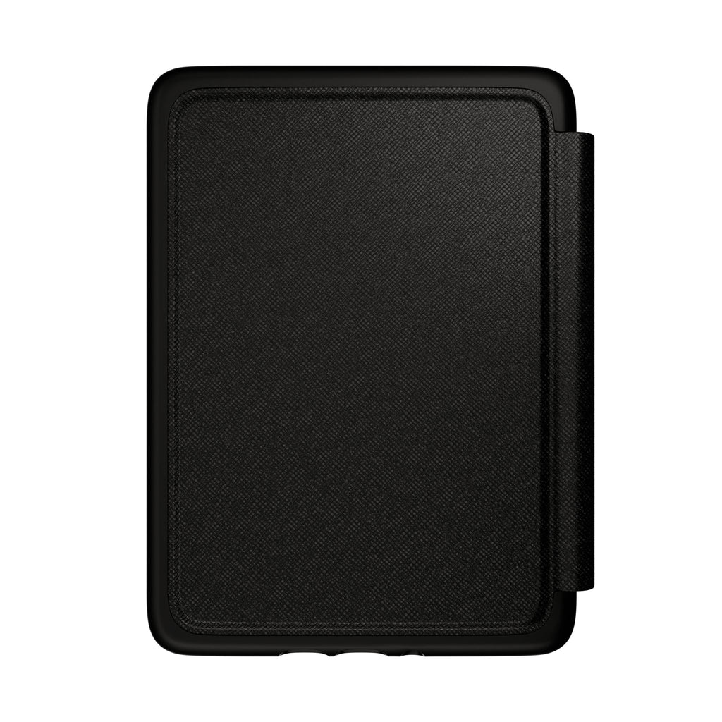 Interior of the sage reading retreat Kindle case showing the soft lining and hand strap